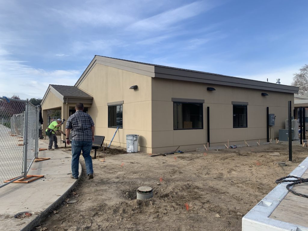 construction on a school building